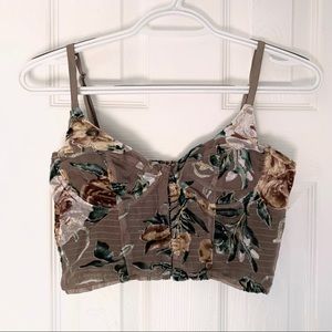 Windsor Mesh Embroidered Corset Top